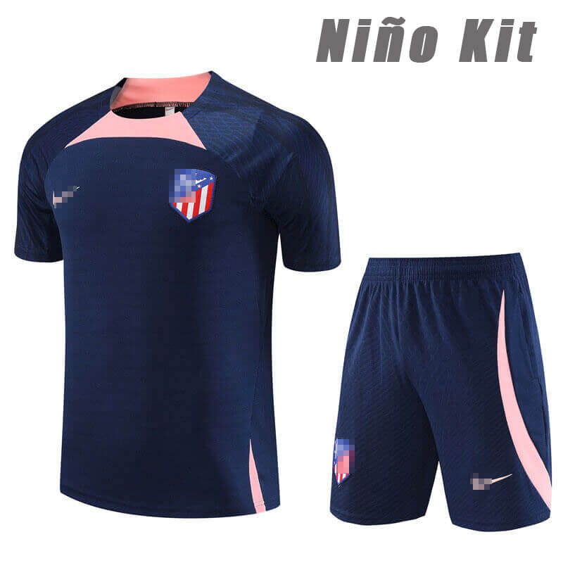 Camiseta de Entrenamiento de Atlético de Madrid 2023/2024 Niño Kit Azul Marino